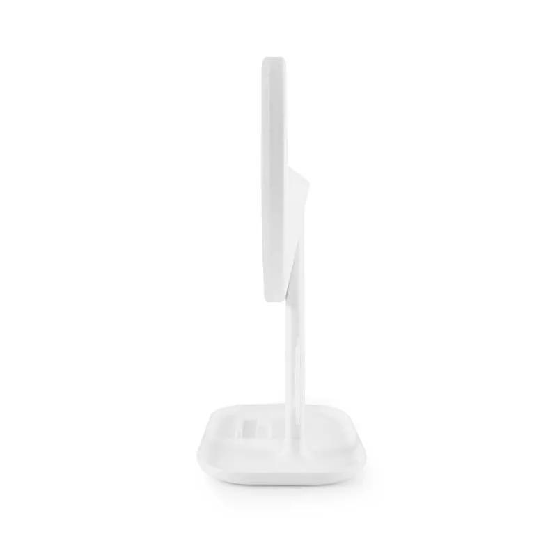 Miroir De Table Blanc Avec Led Et Porte-bijoux Rechargeable Mizo De Yoghi