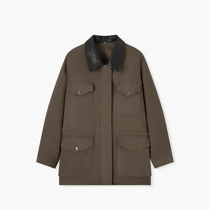 EICHITOO Women's Cinch-Waist Workwear Trench Coat