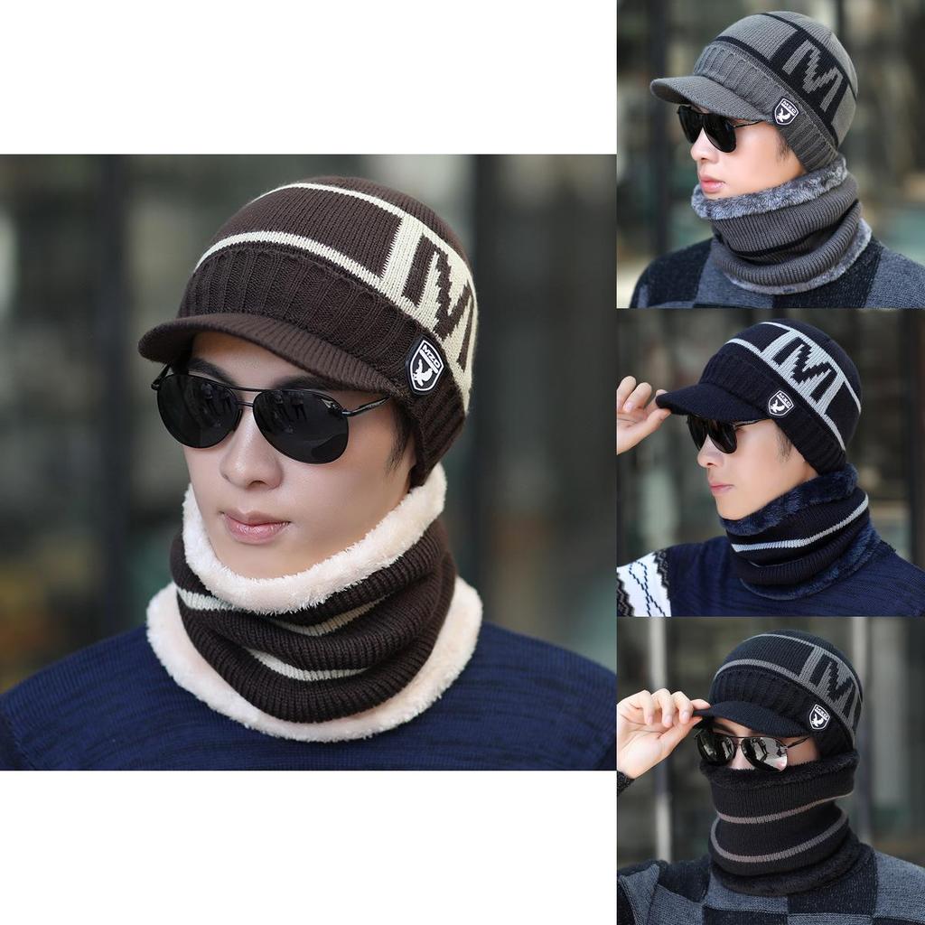 Knitted Mens Winter Beanie Hat With Fleece Lining For Cold Weather Outdoor Use