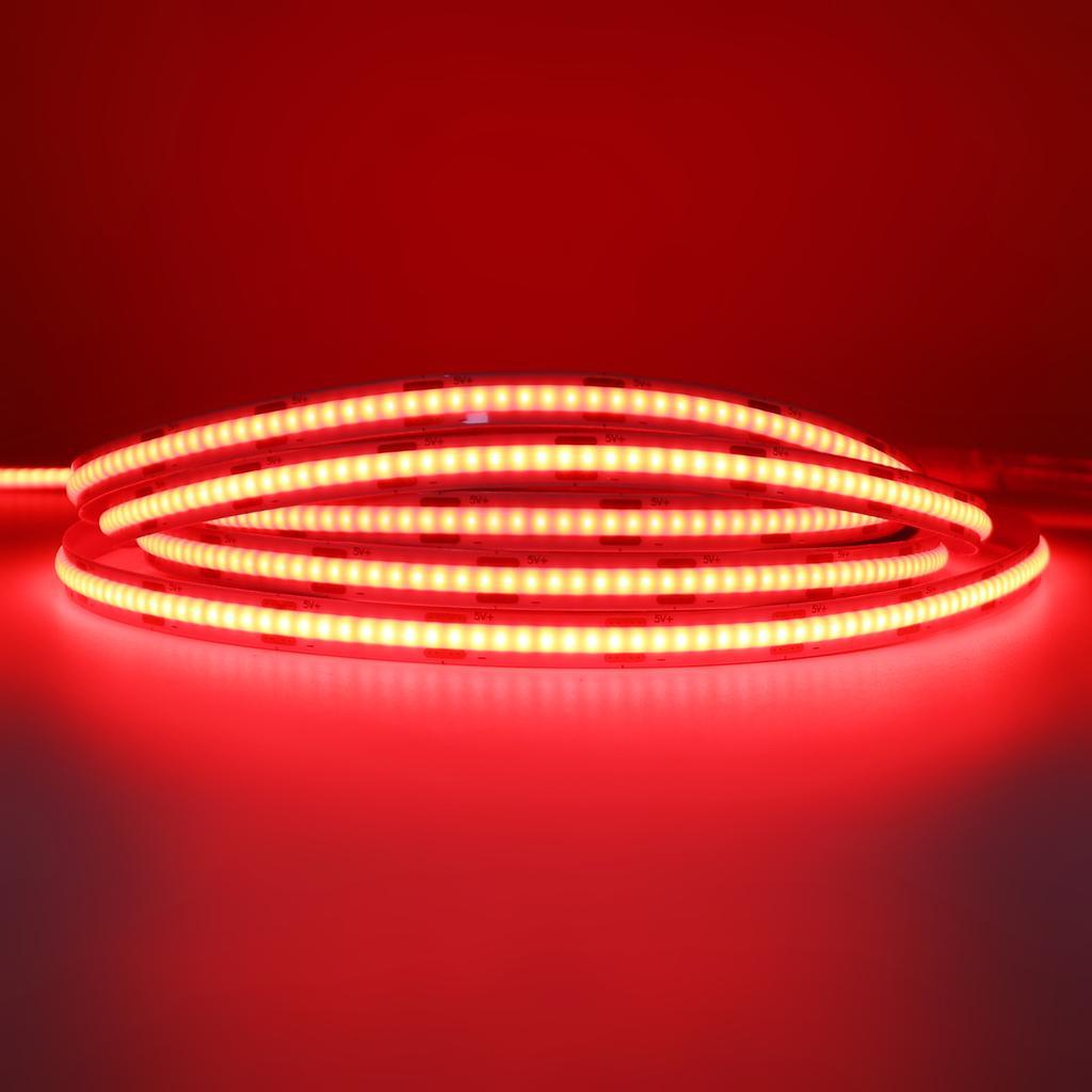 5V Dimmerable COB LED Strip Light 8 Modes With Battery Box 3MM 5MM 8MM White/Red/Blue/Pink/Green Flexible TV Backlight Rope