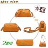 AKIYAMA Schulter Dulles Echte Retro-Schließe 5 Farben Damen Tasche, Tasche, Handtasche, Mini, Leder, Arztkoffer-Stil, Verschluss, Handgemacht, 2-Wege, (Kamel)