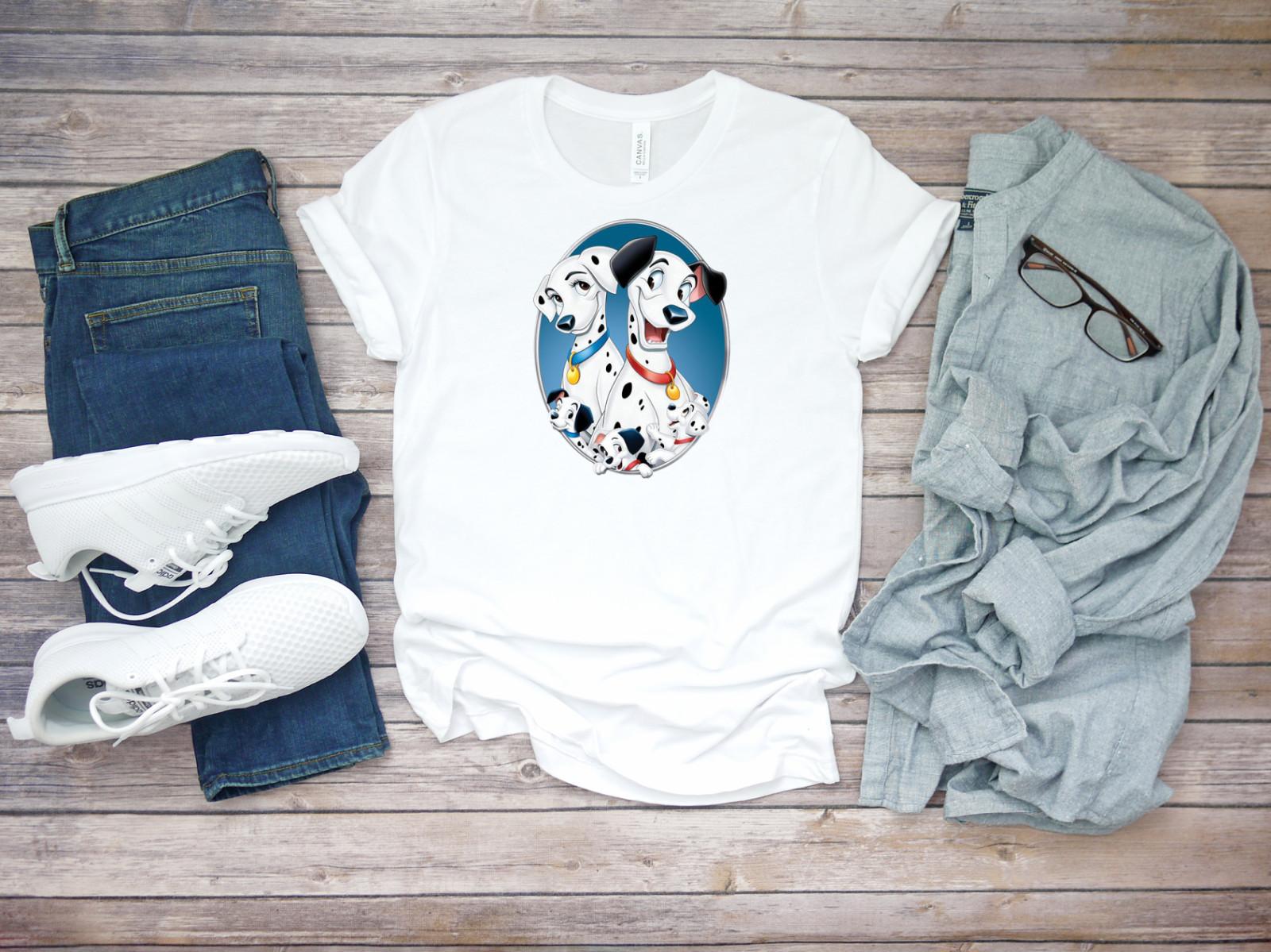 101 Dalmatians movie Sleeve White Men T-shirt K716 XXXL