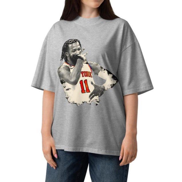 2026 HOT SALE  Jalen Brunson Knicks Shirt _ Unisex Organic Oversized High Neck T-shirt _ New York Basketball Graphic Tee