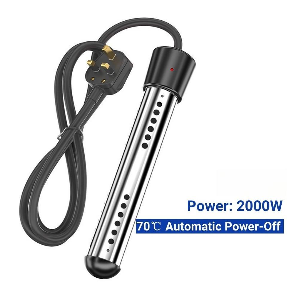 2000W/3000W Shower Temperature Control Boiler High Power Immersion Electric Water Heater Mini Portable Fast Heating Bath Tub Normal 2000W
