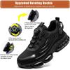 Steel Toe Safety Shoes Black for Men Lightweight Security Protective Boots Men Fashion Safety Sneakers Anti-Smash Anti-Puncture