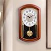 Antique Wall Clock Wooden Wall Watch Silent Elegant Decorative Living Room Clocks Minimalist Luxury Aesthetic Pendulum Watches