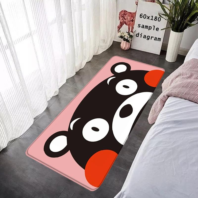 Interior Floor Mat Doormat Kawaii Kumamons Non-slip Foot Rug for Entryway Kitchen Carpet Bedroom Bedside Mats Home Decoration