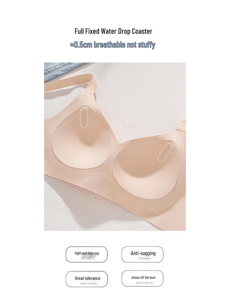 Seamless Deep V Anti-Sag Bra - Slimming Lift for Fuller Busts