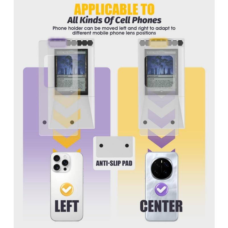 Mtg Kartları İçin Takas Kartı Tarayıcı Standı, Kart Kutulu Telefon Tutucu, Manabox Uygulamasıyla Uyumlu, Hızlıca Tara ve Fiyat Kontrolü Yap