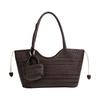 Fashion Handmade Hollow Niche Shoulder Underarm Bag Seaside Beach Woven Bag Large Capacity Portable Tote Bag