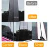 8pcs Glossy Black Pillar Post Fit For Geely Okavango Haoyue 2020 2021 2022 Window Door  Cover Trim Stickers BC Mirror Effect