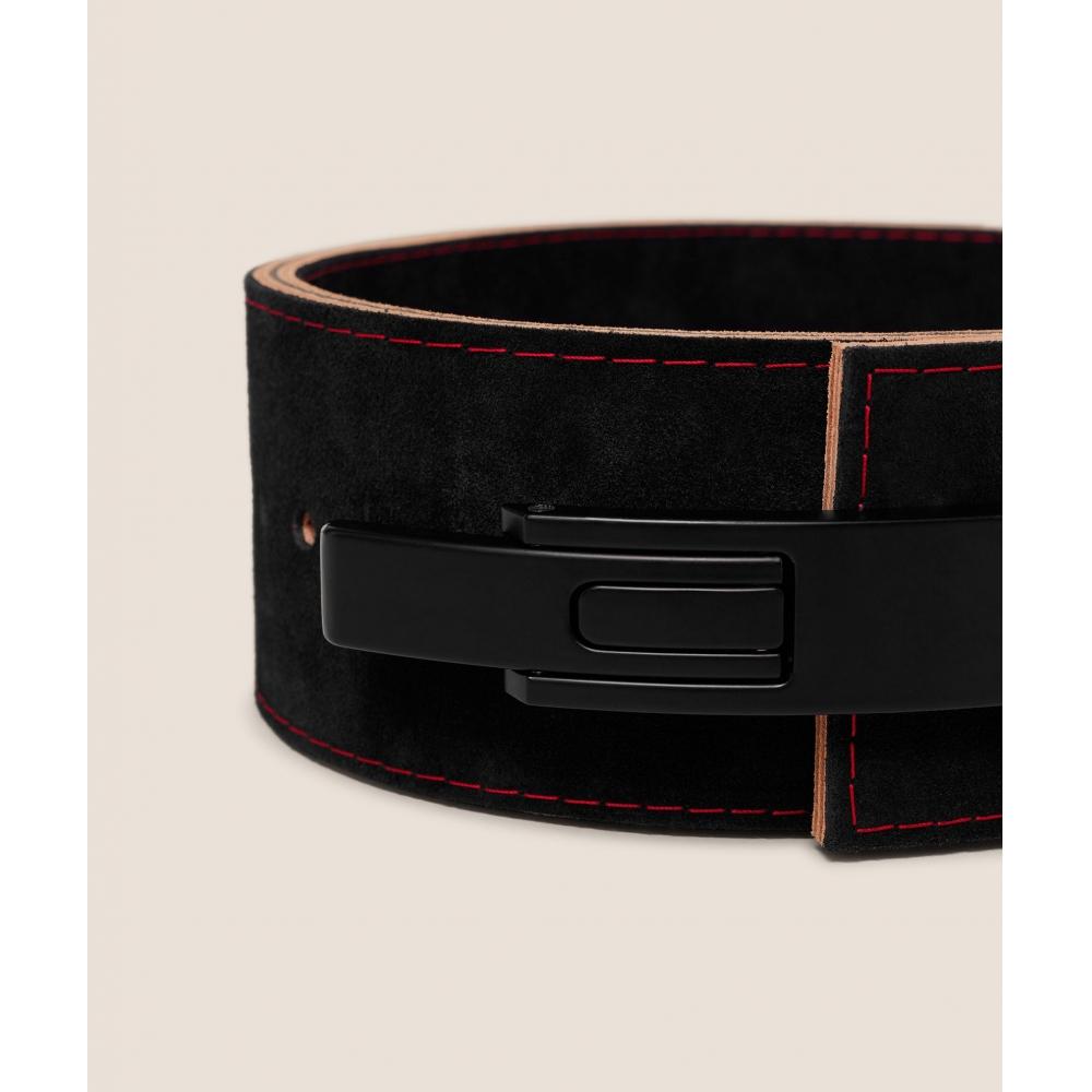 Gymshark Lever Lifting Belt Black Carmine Red I3a5m Bb4j