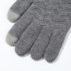 Winter Heating Gloves USB Heated Screentouch Finger Gloves for Sport Activity Full Finger Knit Ski Gloves for Men Women