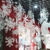 Christmas Snowflake Tree Decoration Window Ornament White Party Supplies
