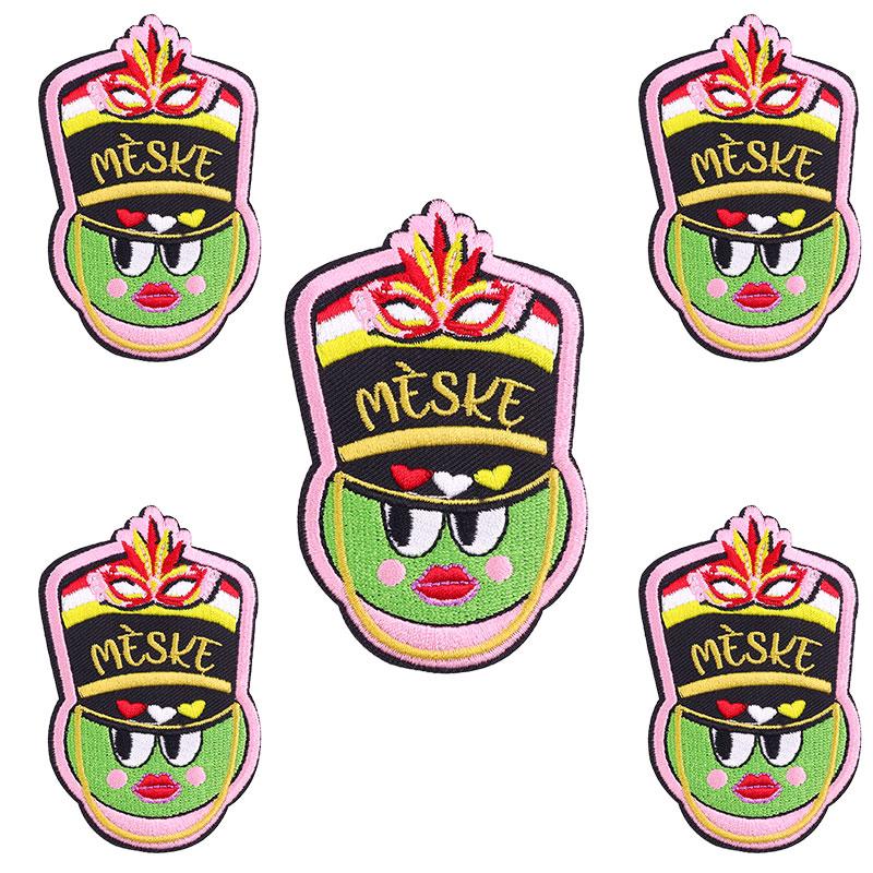 10pcs /Lots Netherland Carnival Patch Netherland Oeteldonk Emblem Full Embroidered Patches Iron On Patches For Clothing Sew Diy 