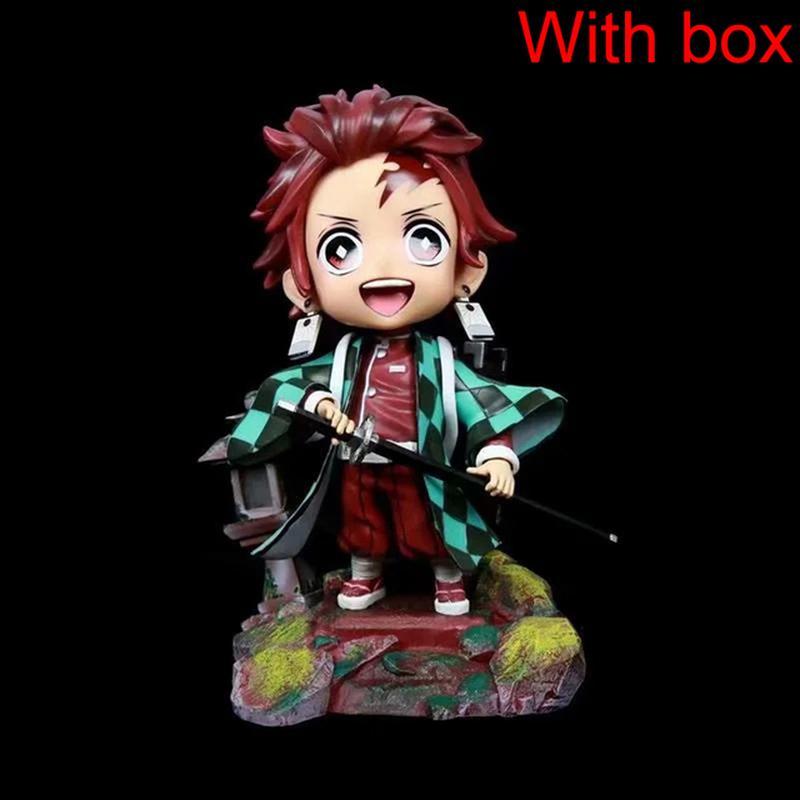 16cm Q Version Anime Demon Slayer Figure Kamado Tanjirou Pvc Action Figure Toys Collectible Model Toys Kid Gift