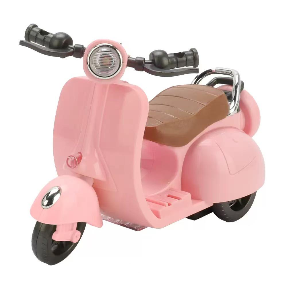 Celebrity-Inspired Hamster Stunt Motorcycle: Electric Tricycle Toy with Rotating Dazzling Skills