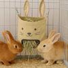 Rabbit-Shaped Hay Bag for Small Pets: Feeding Bag for Rabbits, Guinea Pigs & Hamsters