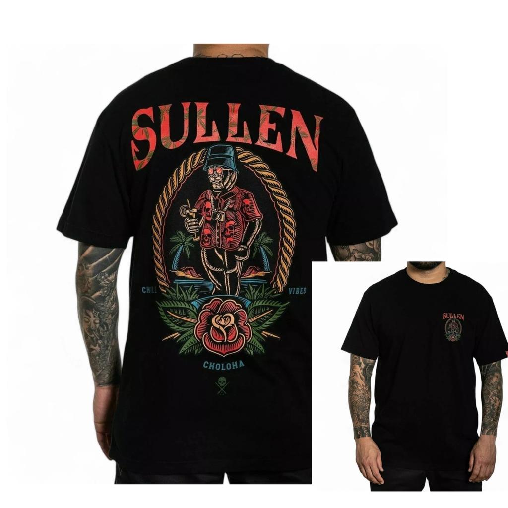 Sullen Art Tattoo Art Trendy Clothing Casual TShirt Mens and Womens Luxury Brand Top