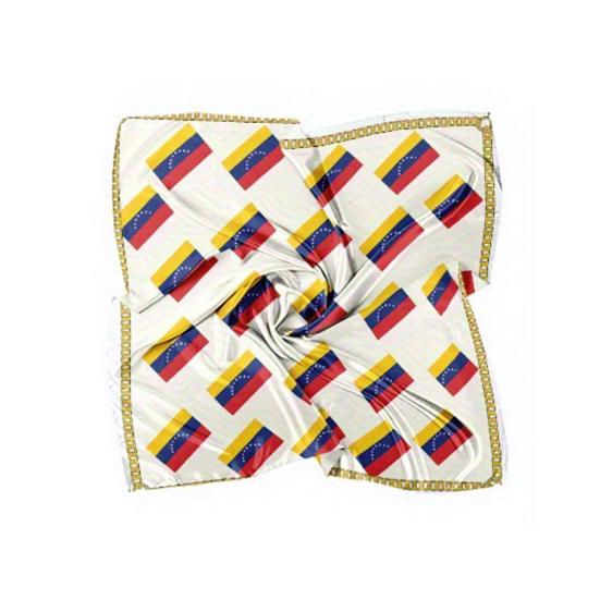 Turban Hat 35x35" Italian Flag Design Scarf Soft Flowing Headscarf Bandanas Fashion Accessory for Headwear Neck Bag Hair