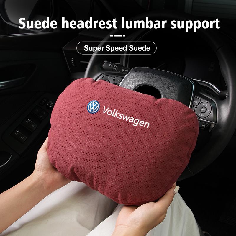 Car Memory Foam Headrest Neck Pillow Protection Lumbar Support For Volkswagen VW Scirocco Jetta Beetle Golf 4 5 6 Passat Polo B5 JJ2