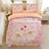 Cute Pig Duvet Cover Cartoon Animal Theme Bedding Set for Kids Adults, Sweet Bedspread Cover Ultra SoftRoom Decor Bedclothes