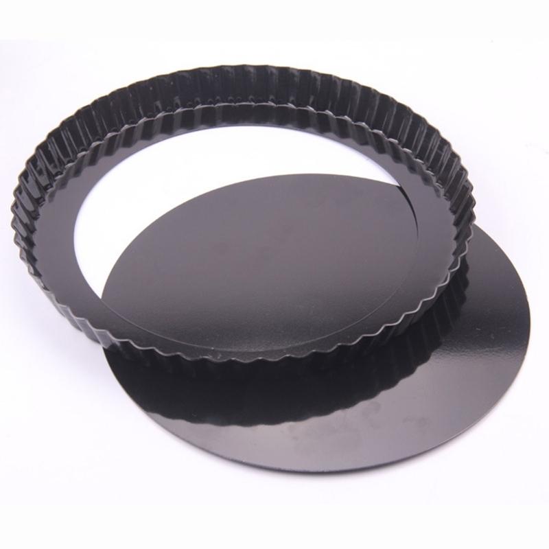 Heavy Duty Tart Pans Removable Loose Bottom Nonstick Quiches Pans Fluted Side Round Bakings Pans Tray Dishwasher Safe