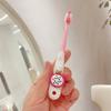 1 Cartoon Fruit Themed Toothbrush | Soft Microfiber Bristles, Gentle On Gums, Easy-Grip Handle, Ideal for Oral Care and Birthday Gifts