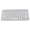 Ultra Thin Keyboard BT Wireless Splashing Proof Bilingual Language Keypad for PC Computer Silver Arabic