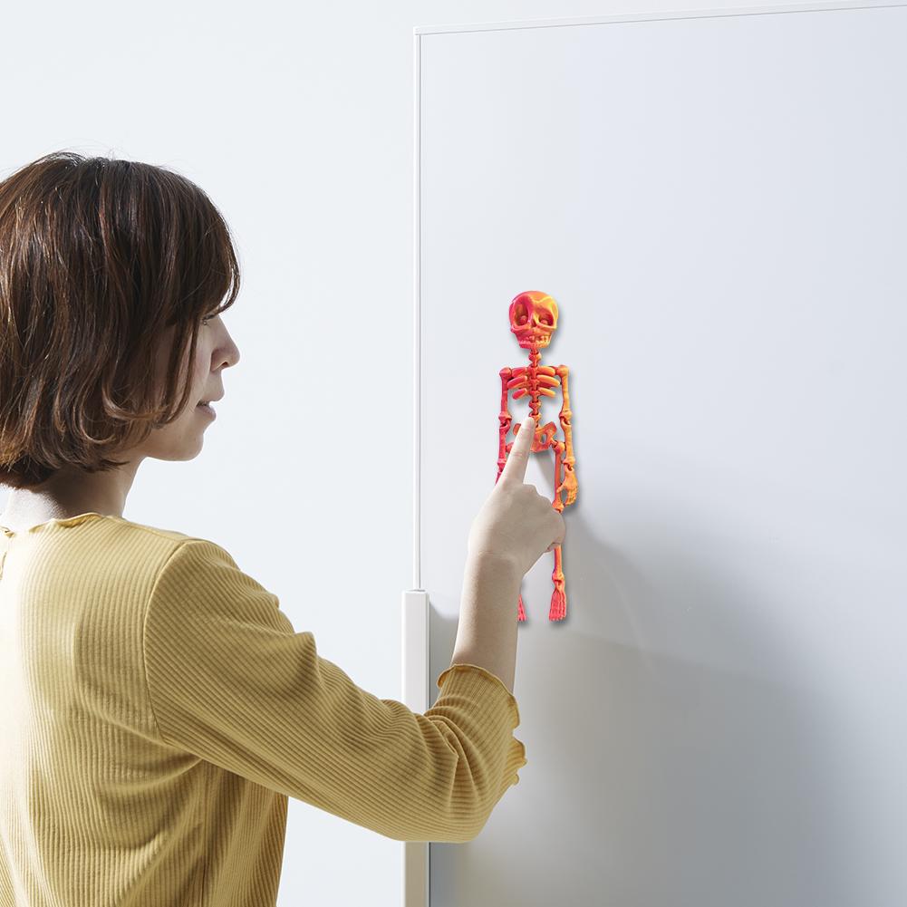 Poseable Skeleton Fridge Magnet with Movable Joints Mini Magnetic Skeleton Fridge Magnets for Kitchen Office and Locker Decor
