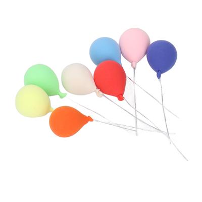8 PCS 1:12 Dollhouse Miniature Balloon High Simulation Handworked Miniature Landscape Ornaments for Garden Decorations