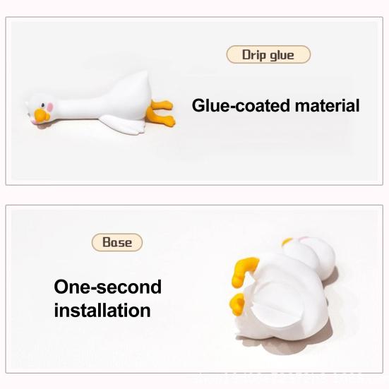 Yousheng 3D Duck Ornament Resin Cartoon Mini Duck Figurine Computer TV Monitor Decoration Collectible for Friends Gift Car Screen Display