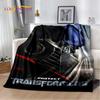 Cartoon T-Transformers Autobots Soft Flannel Blanket for Beds Bedroom Sofa Picnic,Throw Blanket for Cover Outdoor Leisure Gift