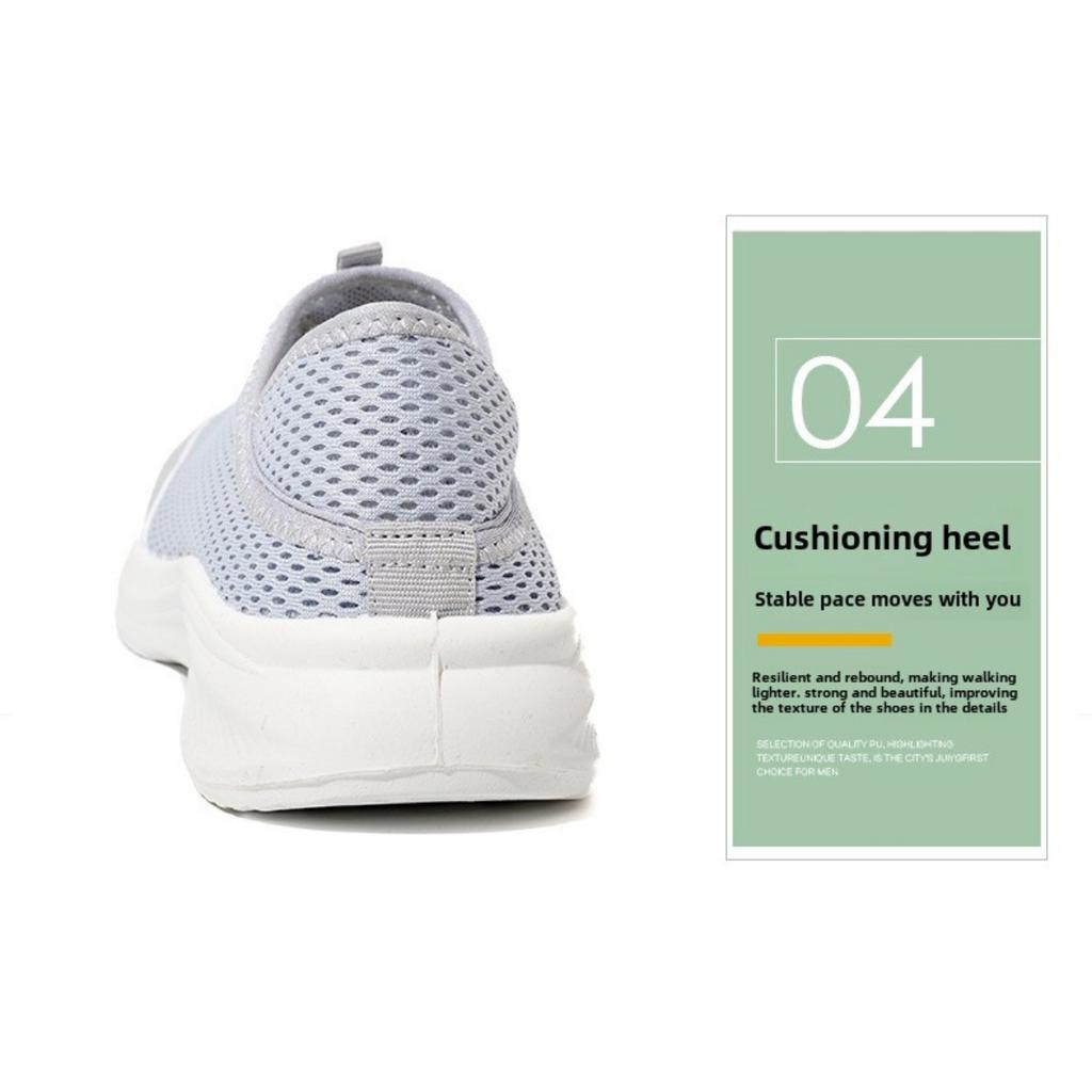 Spring and Summer New Women's Shoes, Mosquito Repellent Mesh Breathable Comfortable Soft Soled Men's Shoes, Wear Lightweight Casual Flyknit Shoes