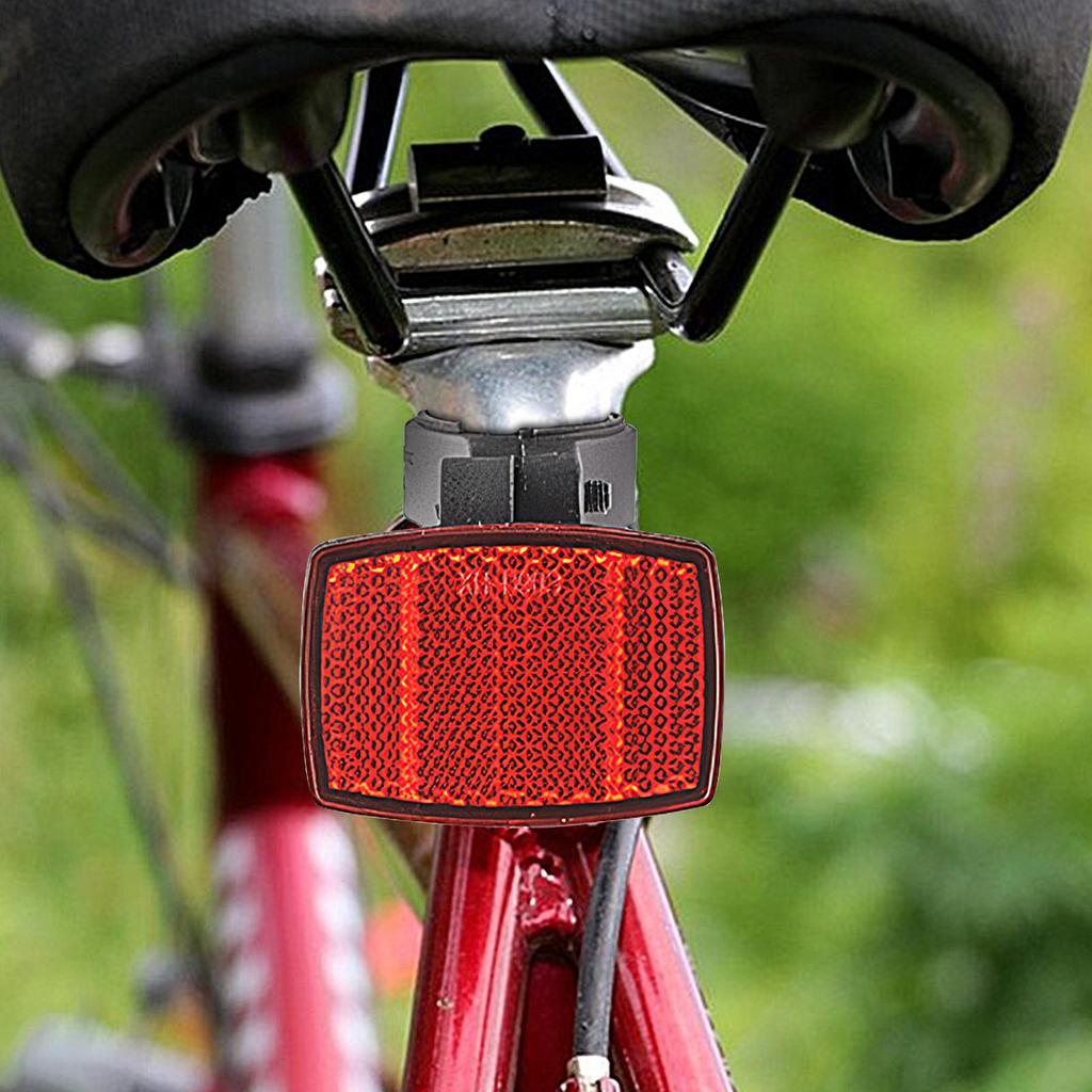 Fahrrad-Fahrrad-Lenker-Reflektor, reflektierend, vorne und hinten, Warnlicht, Sicherheitslinse