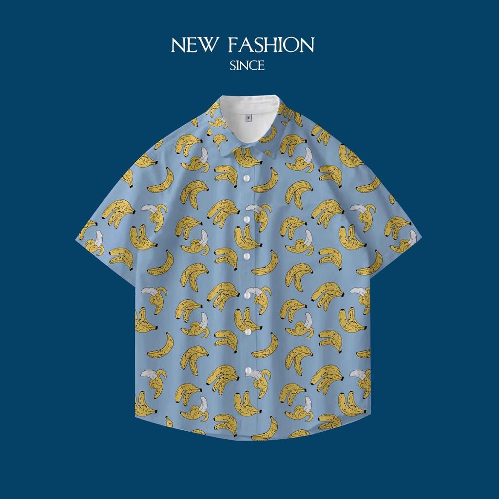 Hawaii 3D Printed Short Sleeve Shirt Men'S Summer Thailand Travel Resort Beach Men'S Loose Fancy Shirt Tide