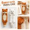 Cute Plush Pencil Case for Kids Girls, Soft Furry Pencil Pouch, Large Capacity Zipper Pen Holder Bag for School Supplies and Stationery