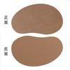New Mango-shaped Cowhide Pattern Placemat Pu Leather Western Dining Mat Thermal Insulation Waterproof Oil-proof Square Dining Plate Table Mat