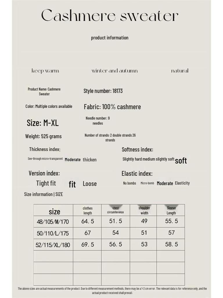 Hengyuanxiang Men's 100% Cashmere Thick Polo Sweater 18173