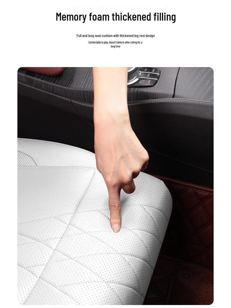 Universal Car Seat Cushion with Leg Support - All-Season, Driver & Passenger Use