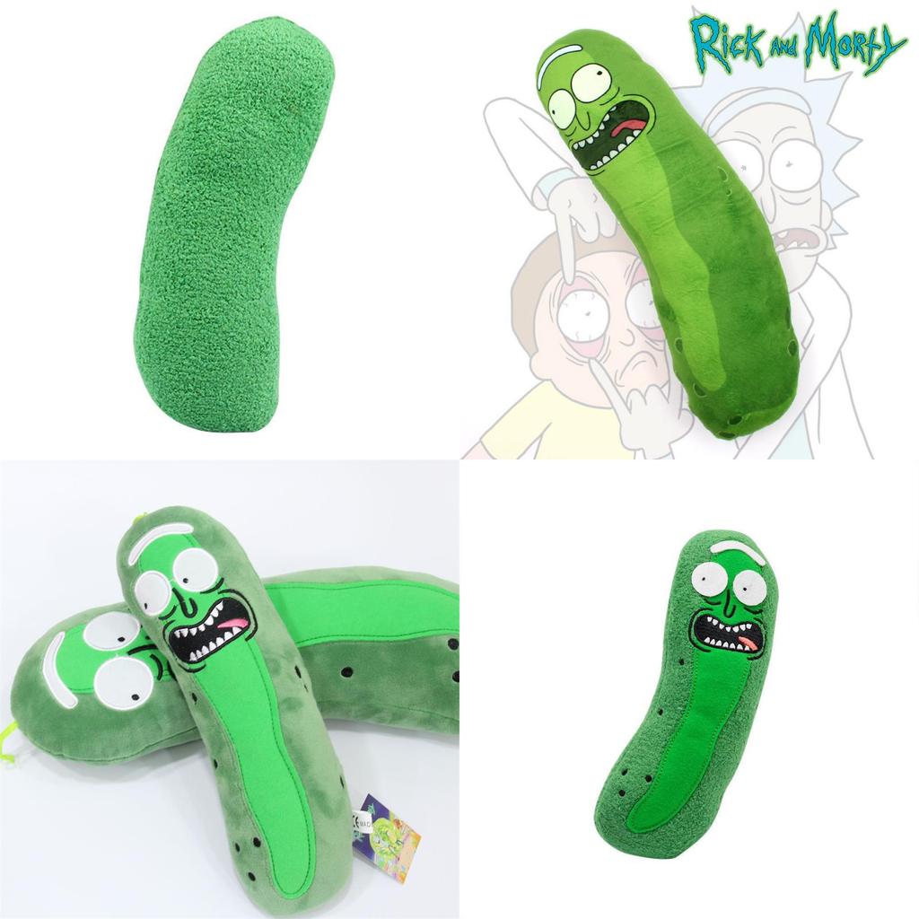 Rick And Morty Cucumber Plush Doll With Crystal Super Soft Material For Childrens Gift