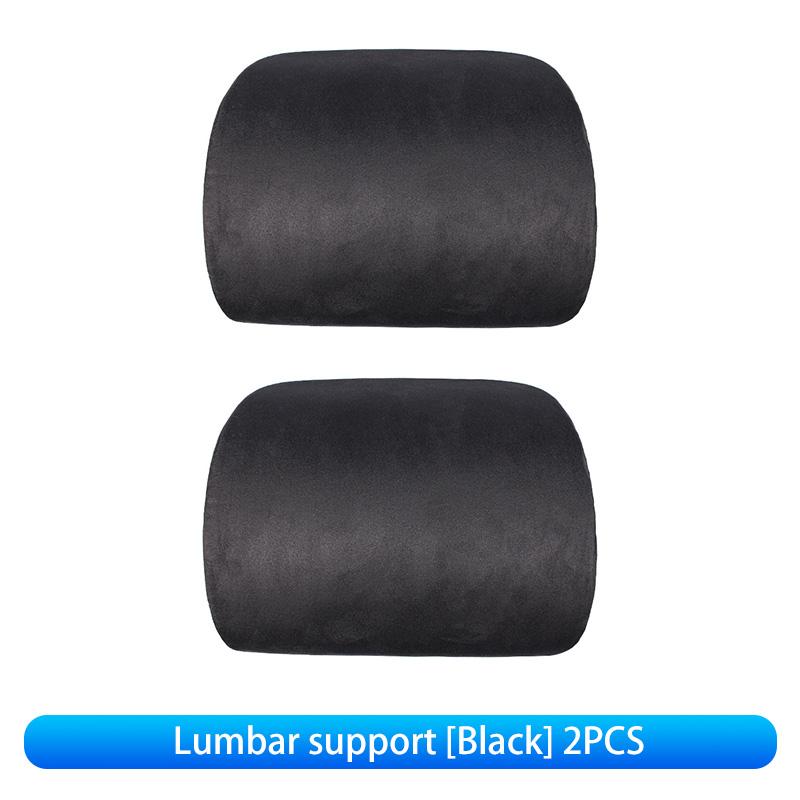 For Tesla Model 3/Y Car Neck Pillow Memory Cotton Protective Lumbar Support Backrest Relieves Pressure Car Headrest Accessories