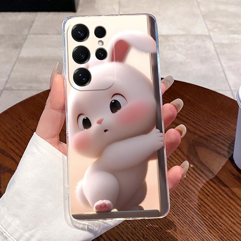 

For Samsung Galaxy S26 Ultra S26+ Cases Clear Silicone Soft TPU Cover For Samsung S26 Plus Cute Rabbit Cat Dinasaur Phone Case Samsung S26
