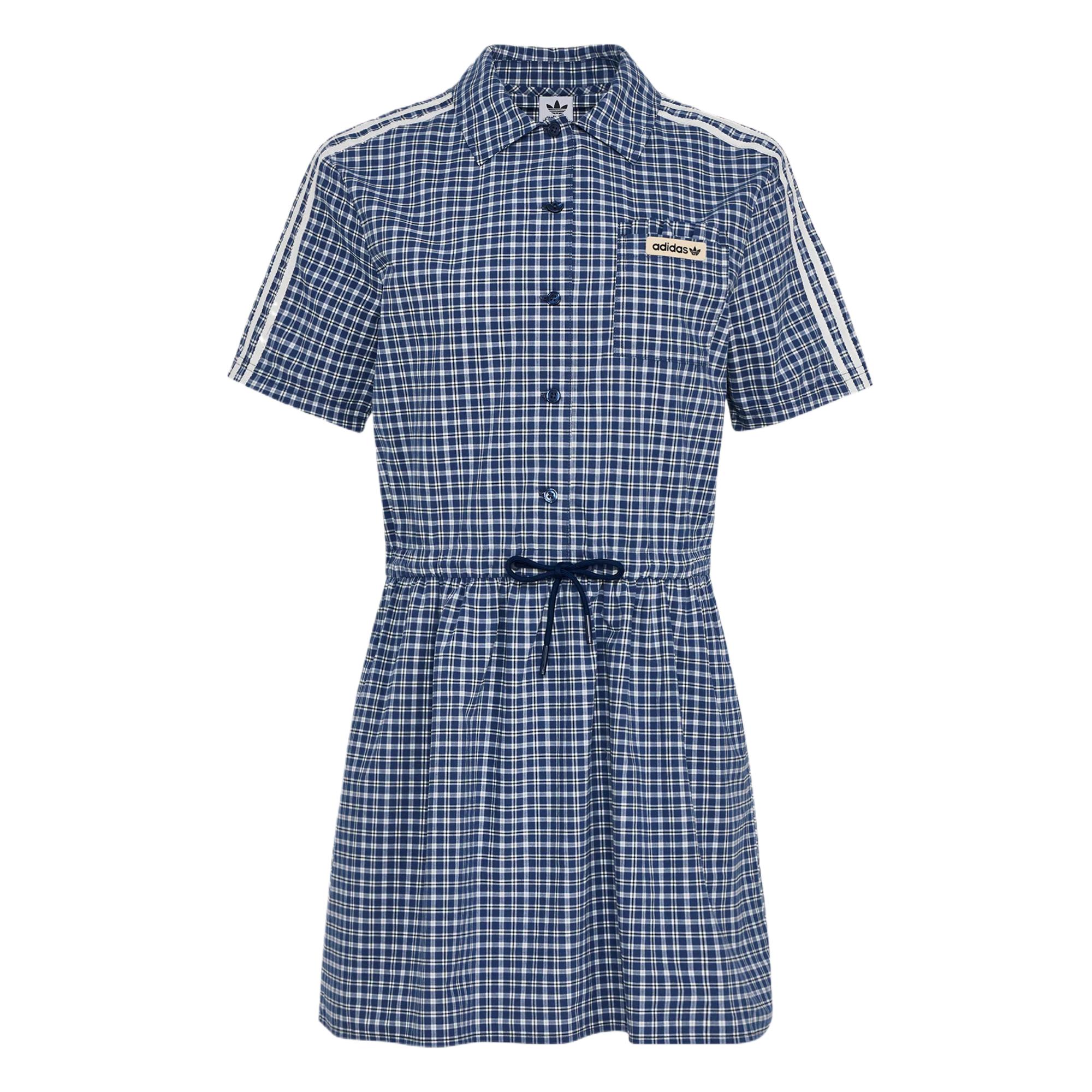 Adidas Originals Casual Comfortable Polo Short Sleeve Dress Women dresses KU9400 S