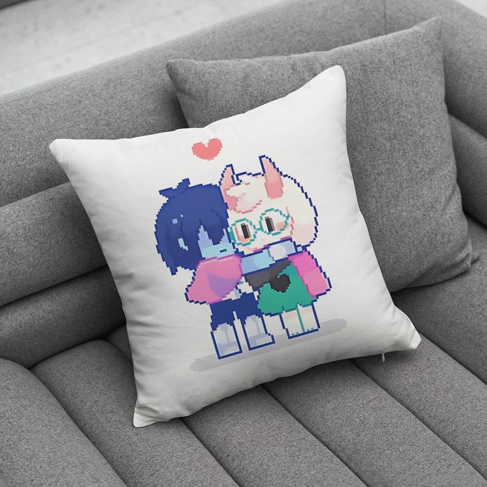 DDeltarune Ralsei Pillow Case Pillowcase Home Sofa Cushions Car Cushions Pillowcover Office Pillowshell Pillow