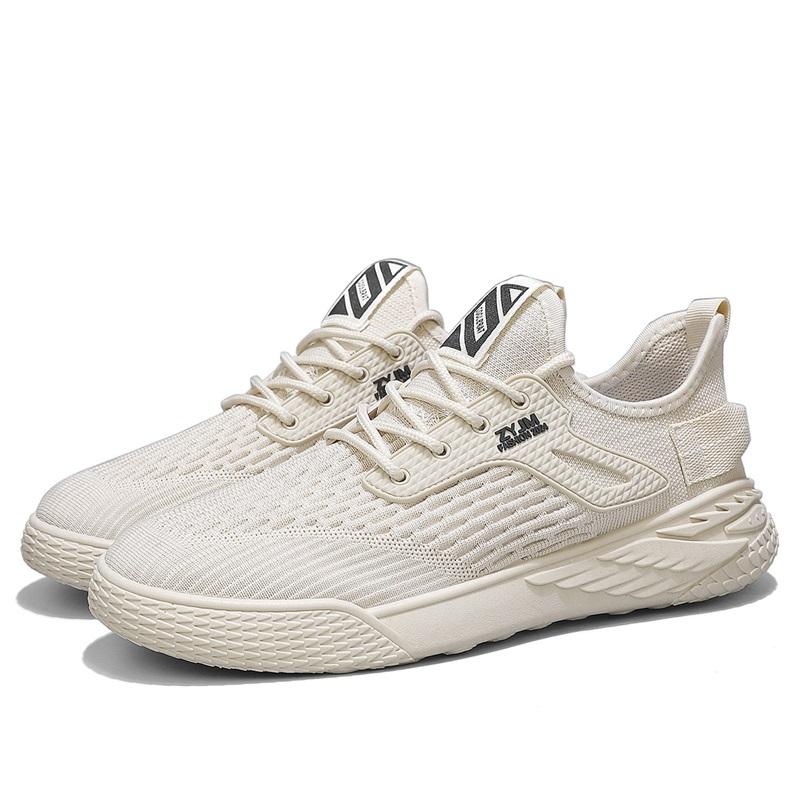 2025 Designer Men Casual Sneakers Sports Shoes Brand Lace Up Loafers Knitted Mesh Breathable Shoes for Men Mesh Rubber