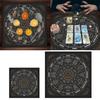 Astrology Tarots Table Altar Cloth Metaphysical Board Game Mat Pendulum Divinations Altar Tablecloth Board Game Card Pad