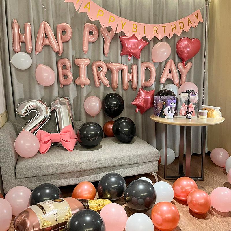 18th Birthday Party Decoration Set: Balloons & Backdrop for Boys and Girls