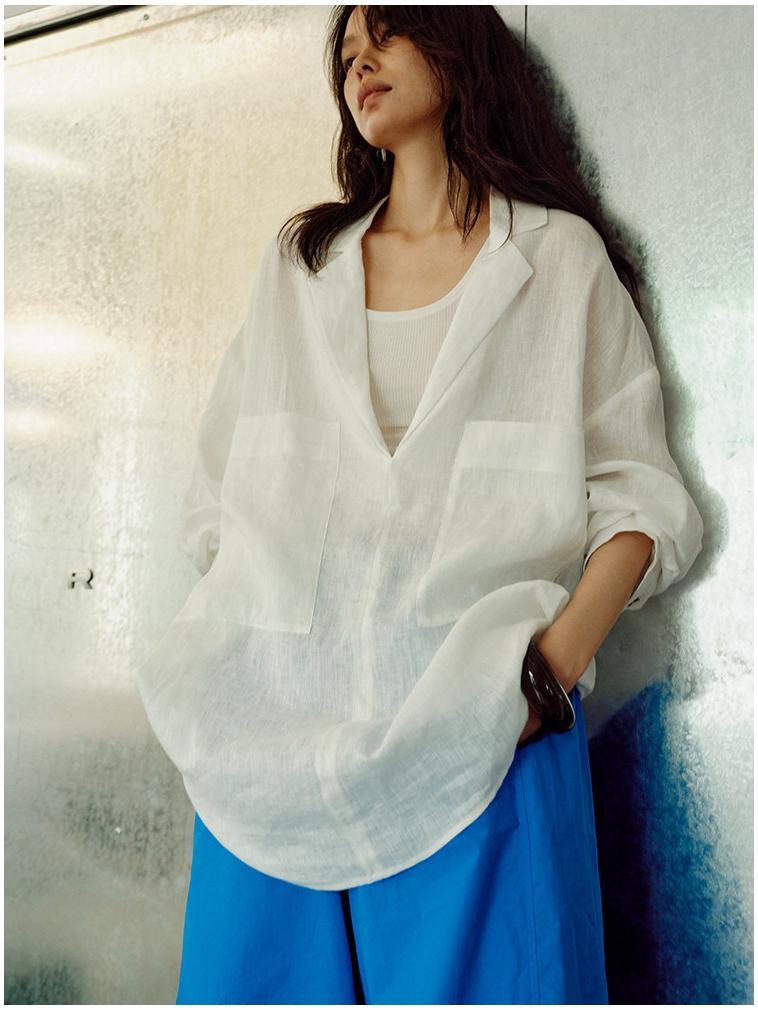 2025 Summer Lightweight Linen Versatile Sun Protection Shirt