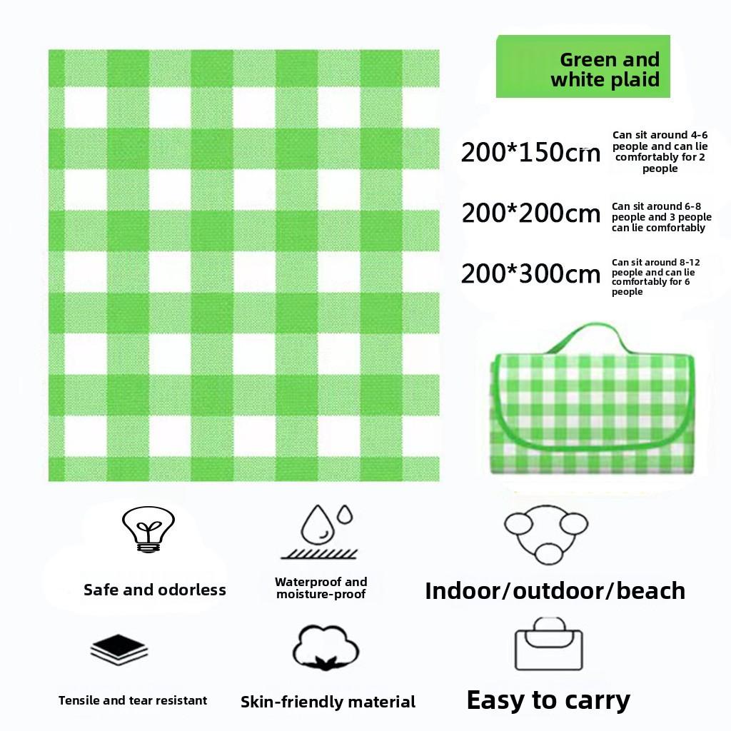 Portable Outdoor Picnic Mat Moisture Resistant Wear Resistant Spring Tour Floor Mat Thickened Waterproof Camping Mat Beach Mat
